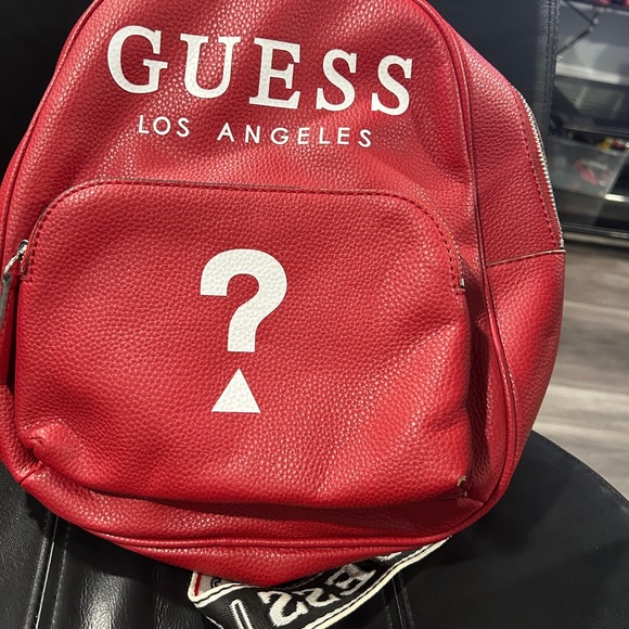 GUESS Bold Red Backpack - Picture 12 of 16